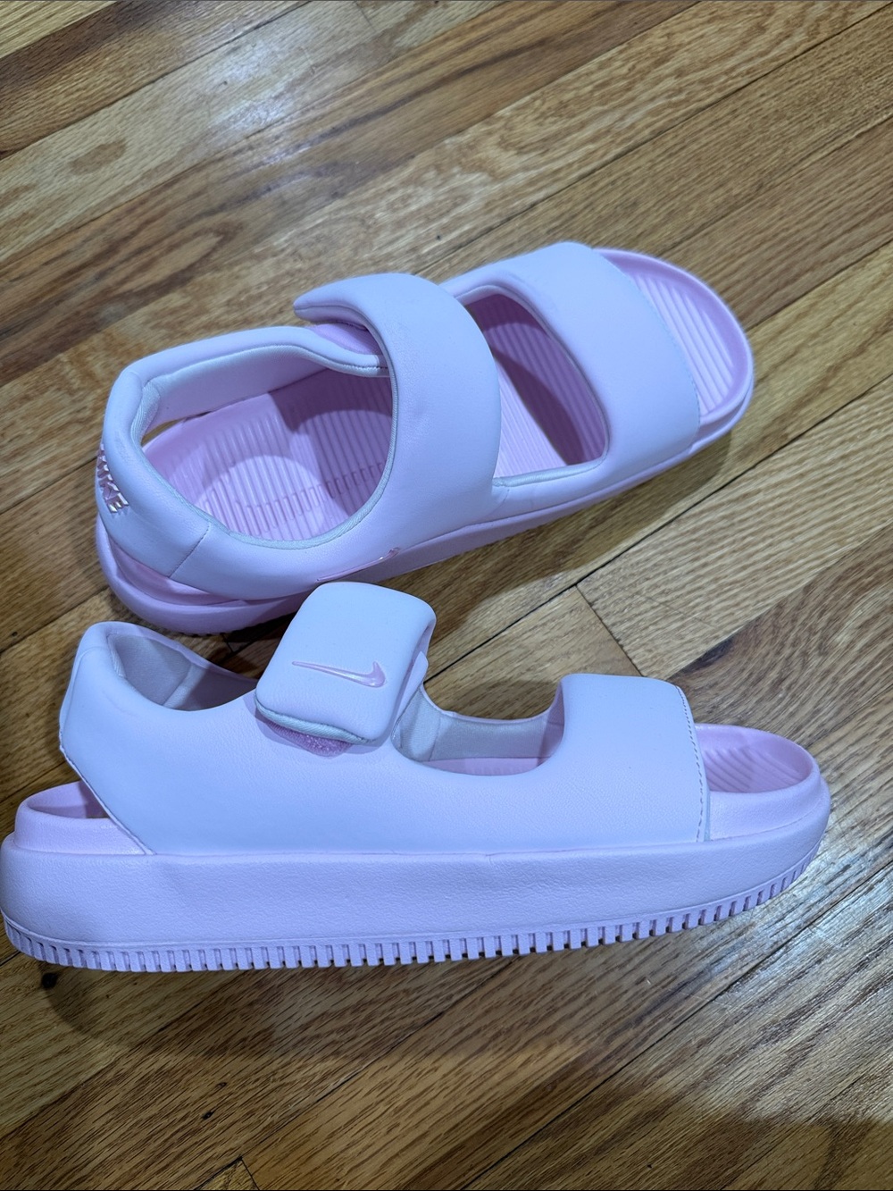 *NEW* Nike Calm Sandal Women Light Pink Adjustable Dual-Strap Sandals